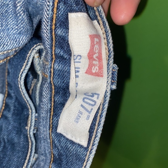 ⭐️ HOST PICK ⭐️ Men’s Vintage look LEVIS 507 blue denim jeans levis 507 38x30 - Picture 7 of 8